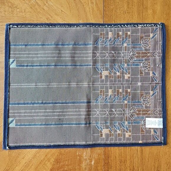 Rennie & Rose Arts & Crafts Floral Window Tapestry Table Runner & Placemats Set - Picture 16 of 16